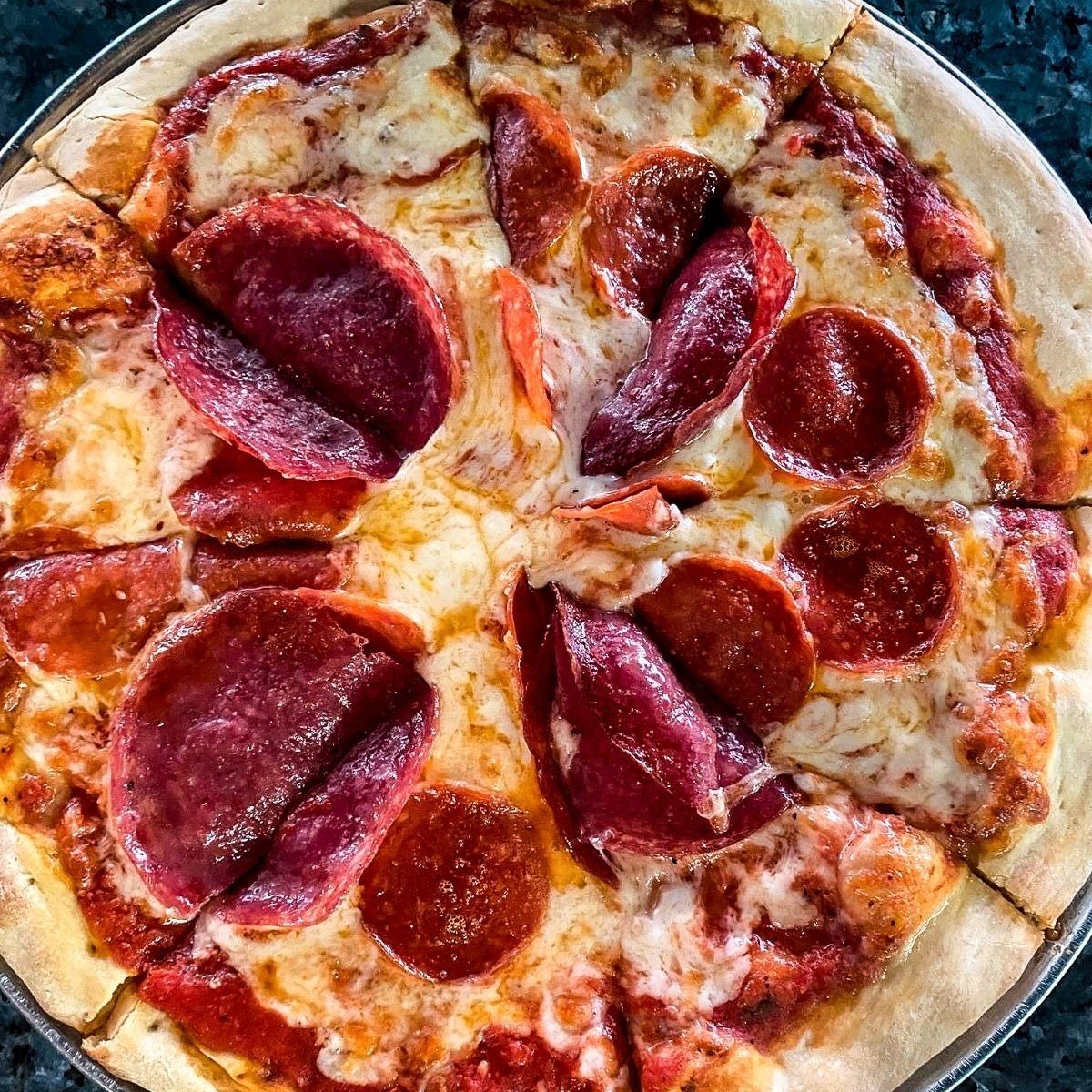 One Topping Pizza.