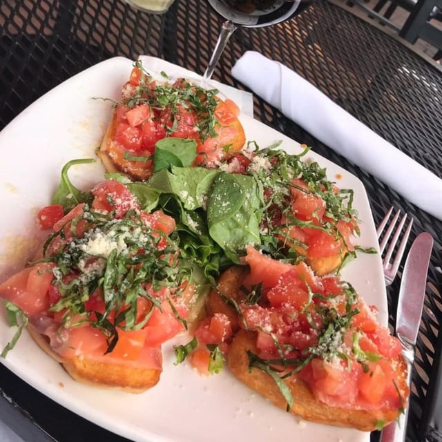 Bruschetta with Smoked Salmon.