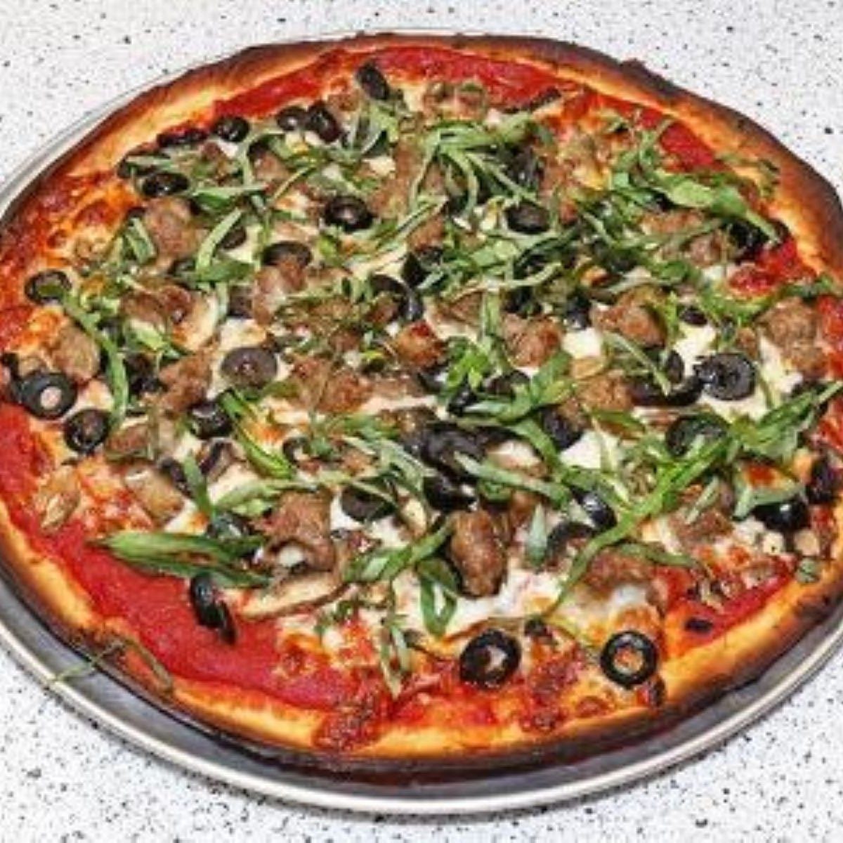 Four Toppings Pizza.