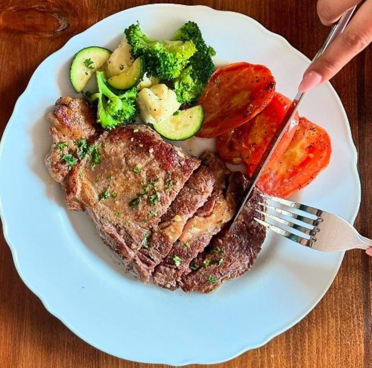 Petrini's Rib Eye Steak.