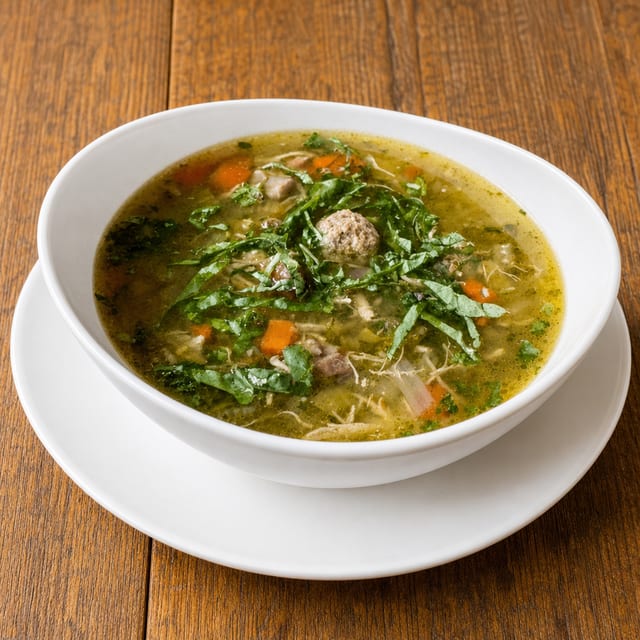 Bowl Italian Wedding Soup.