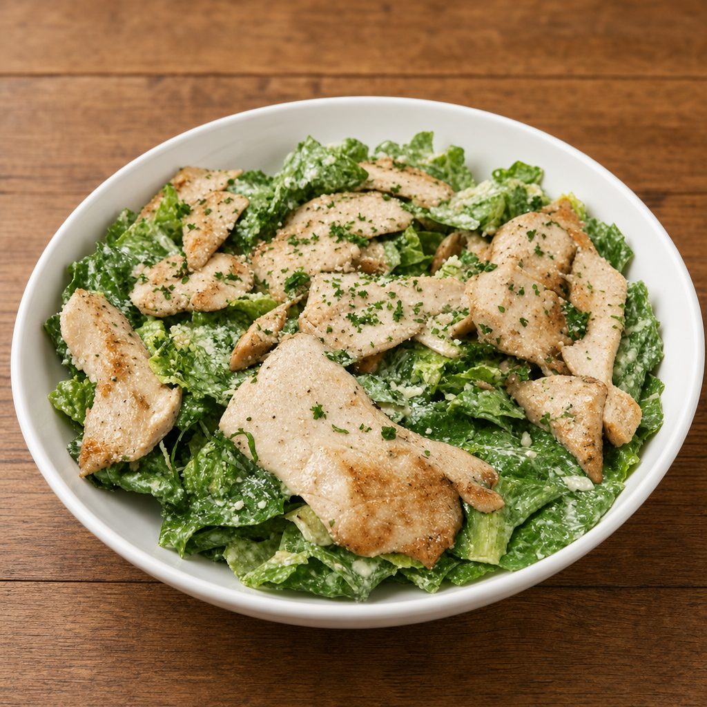 Caesar Salad with Chicken.