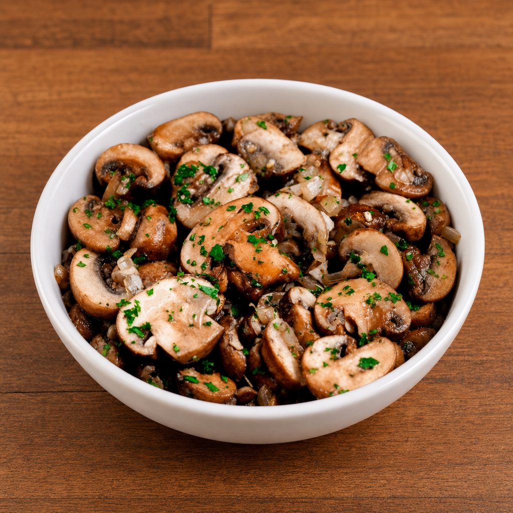 Garlic Butter Mushrooms.