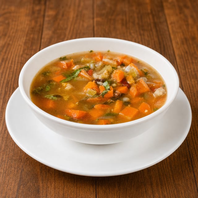 Bowl Minestrone Soup.