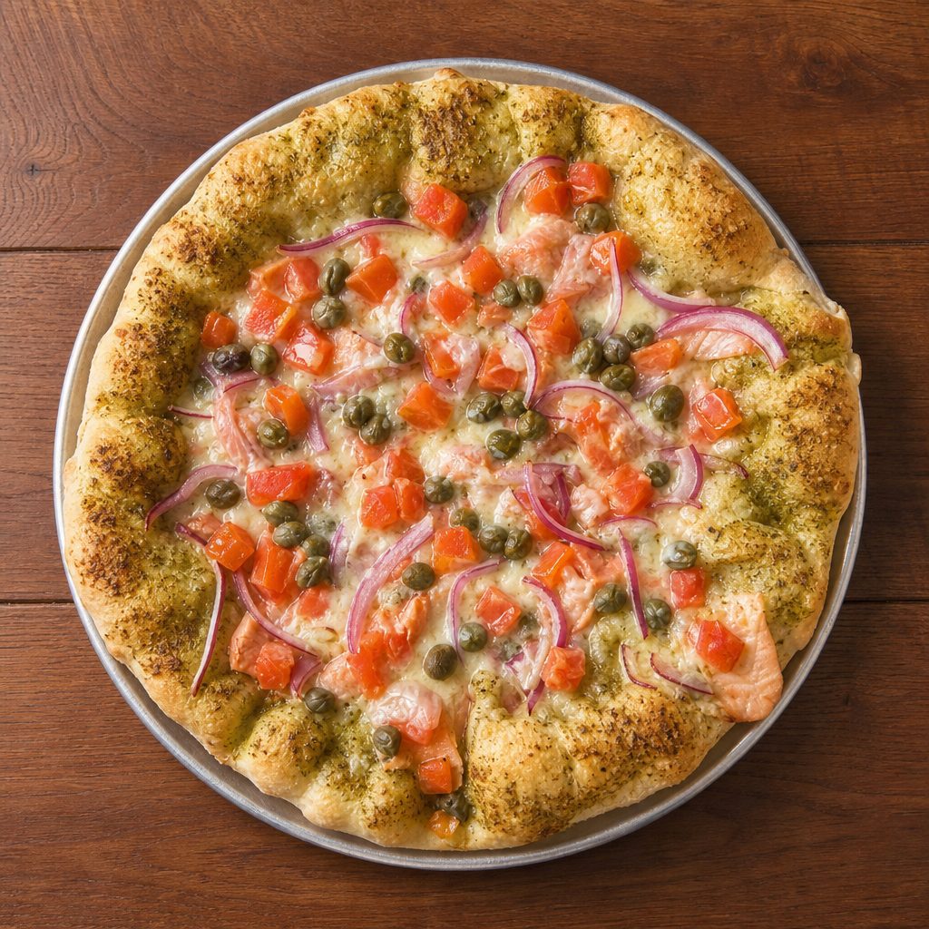 Smoked Salmon Pizzetta.