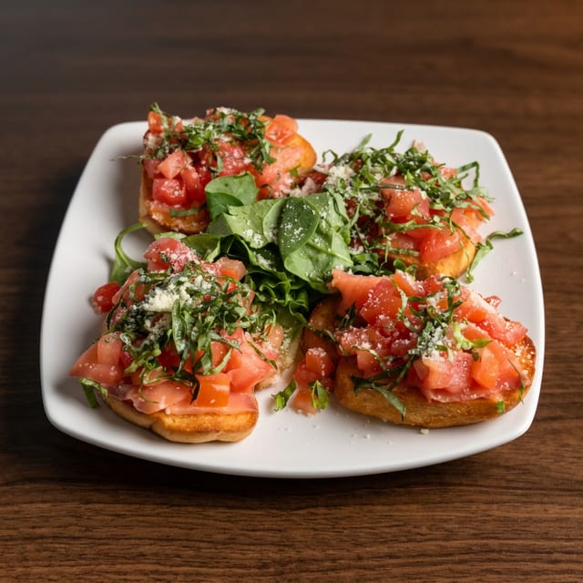 Bruschetta with Smoked Salmon.