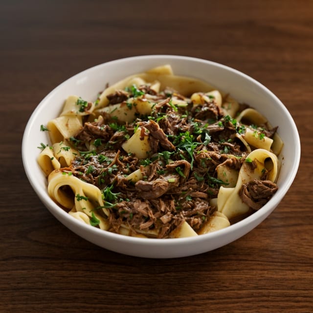 Pappardelle Pasta with Lamb.
