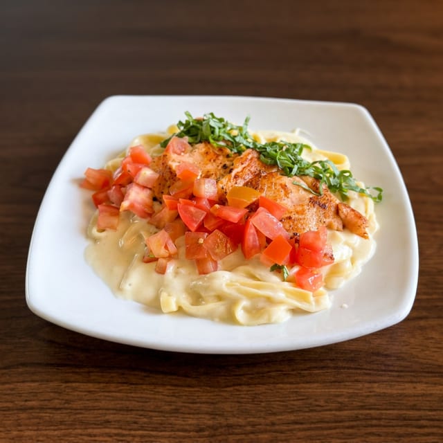 Smoked Salmon Alfredo.