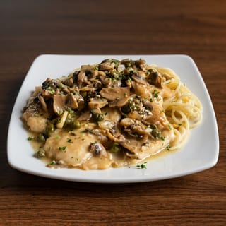 Veal or Chicken Picatta with Pasta